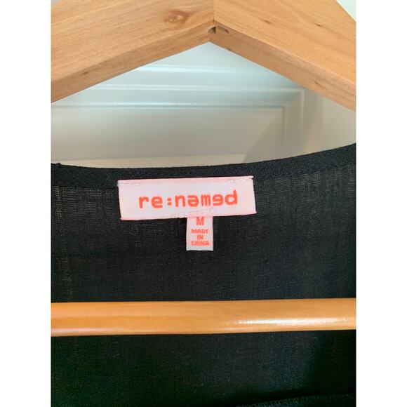 Re:Named Women's Short sleeve pants Black Romper size MEDIUM - Picture 3 of 5